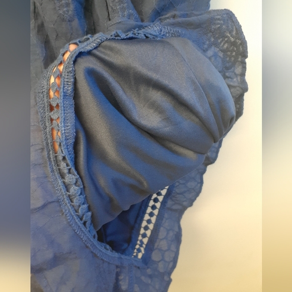 Denim-blue shortie romper - Miami brand size large - Picture 5 of 7